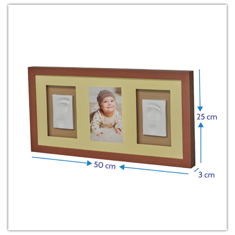 Baby Memory Prints BMP051 Üçlü Çerçeve (Ceviz Rengi)
