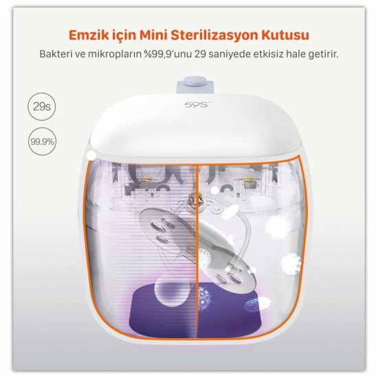 59S S6 UVC LED Mini Sterilizasyon Kutusu