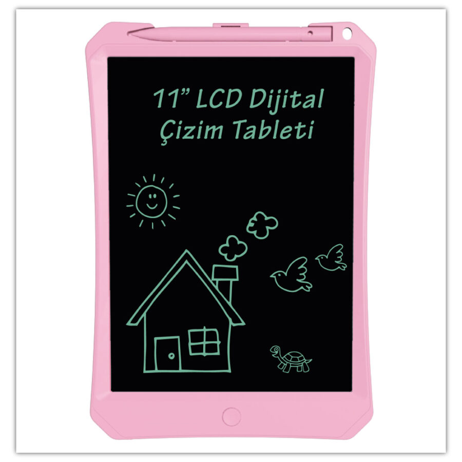 11" Pembe LCD Dijital Çizim Tableti