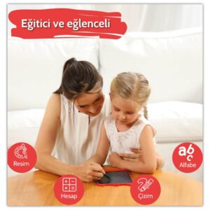 Xiaomi Wicue 8.5” Mıknatıslı LCD Dijital Renkli Çizim Tableti – Kırmızı