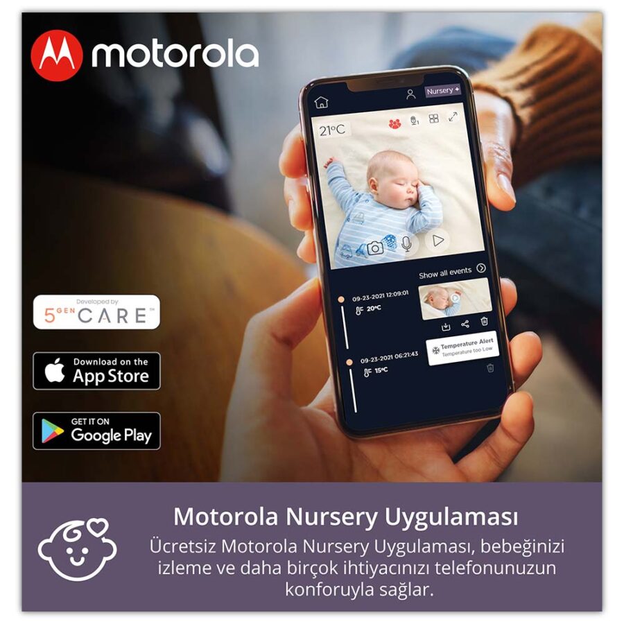Motorola VM65 Connect 1080p Wi-Fi Video Bebek Kamerası