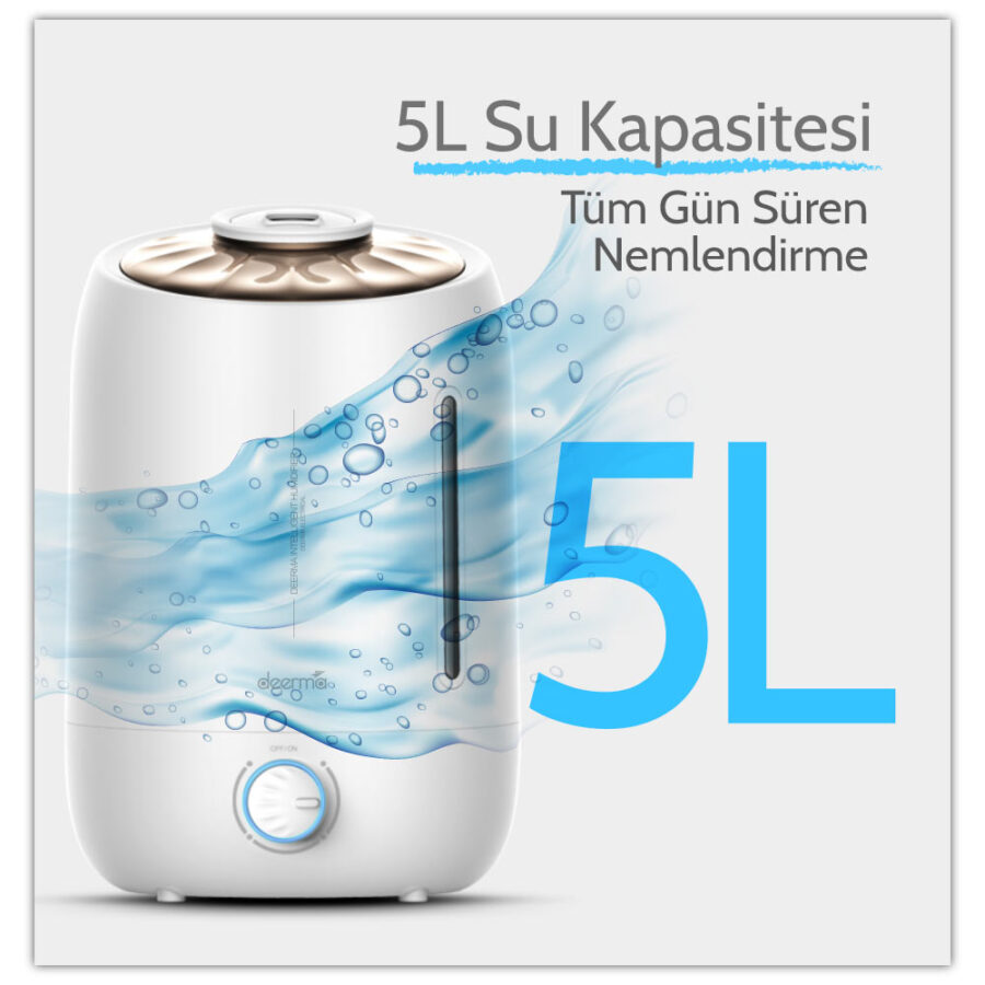 Deerma DEM F500 Ultrasonik Hava Nemlendirici