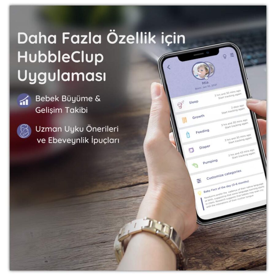 Hubble Pure Hava Temizleyici + Gece Lambası ve BT Hoparlör