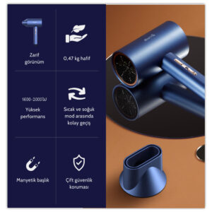 Deerma DEM-CF15W Saç Kurutma ve Fön Makinesi