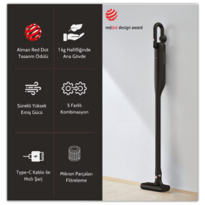 Deerma VC03S Kablosuz Dikey Şarjlı Süpürge